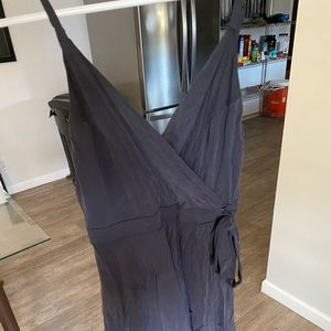 Urban romper with tie in front